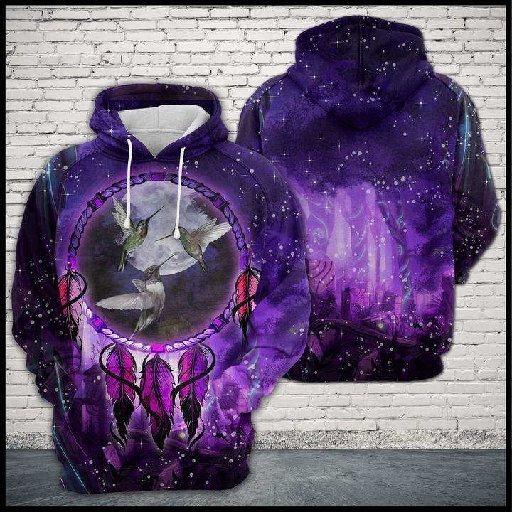 Hummingbird Dreamcatcher 3D Printed Hoodie/Zipper Hoodie