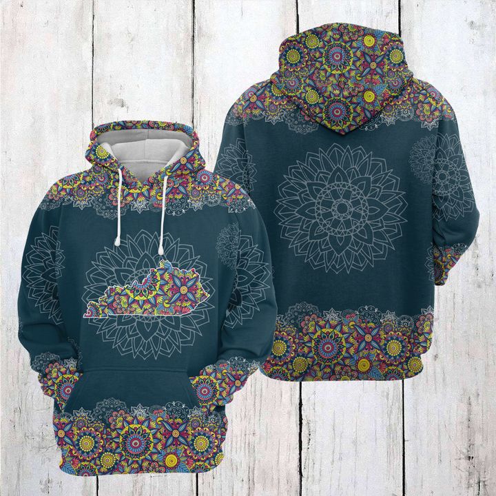 Kentucky Mandala 3D Printed Hoodie/Zipper Hoodie
