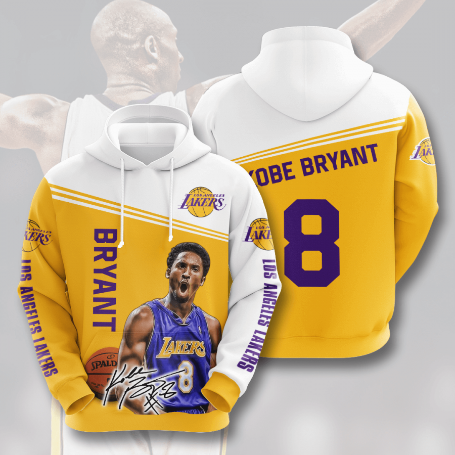 Kobe Bryant 8 NBA Legend Los Angeles Lakers 3D Printed Hoodie/Zipper Hoodie