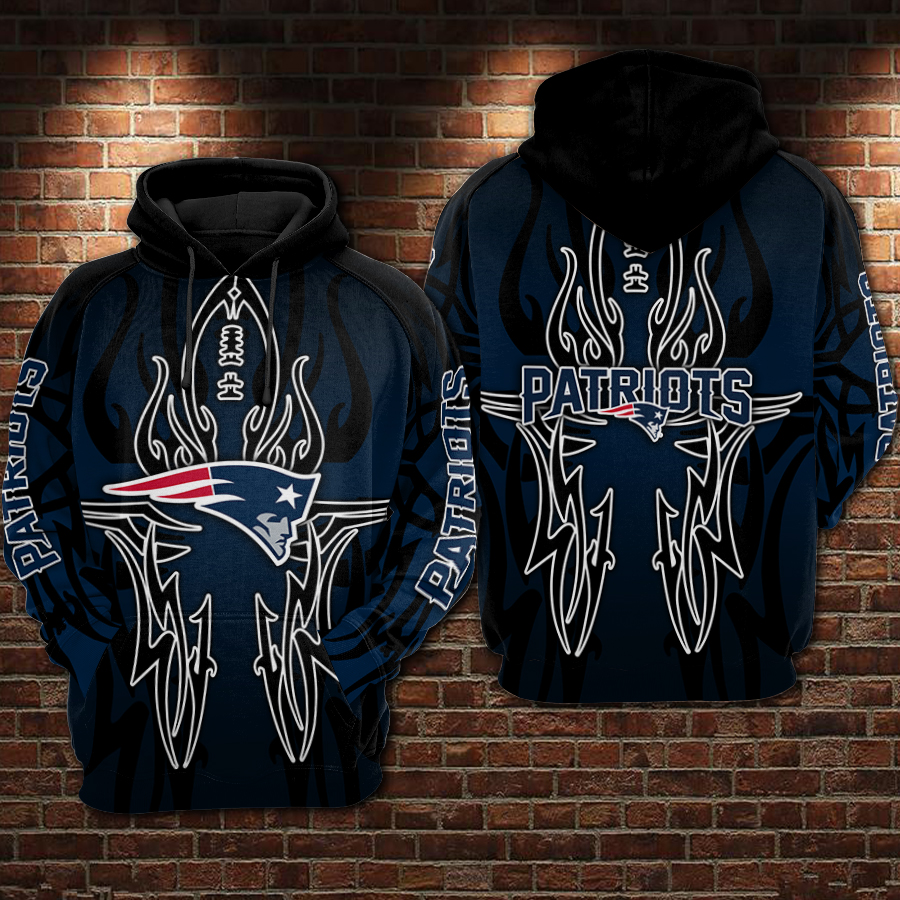 New England Patriots 3D Printed Hoodie/Zipper Hoodie