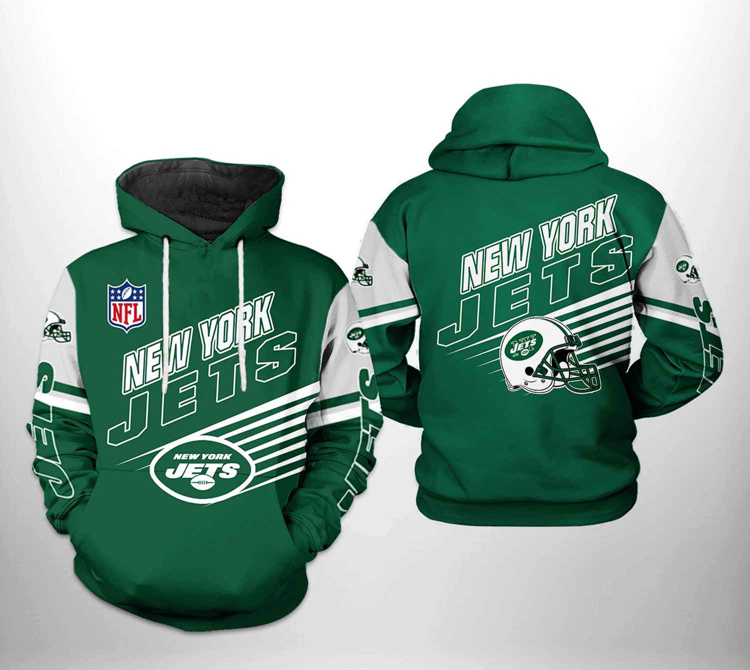 New York Jets NFL Team 3D Printed Hoodie/Zipper Hoodie