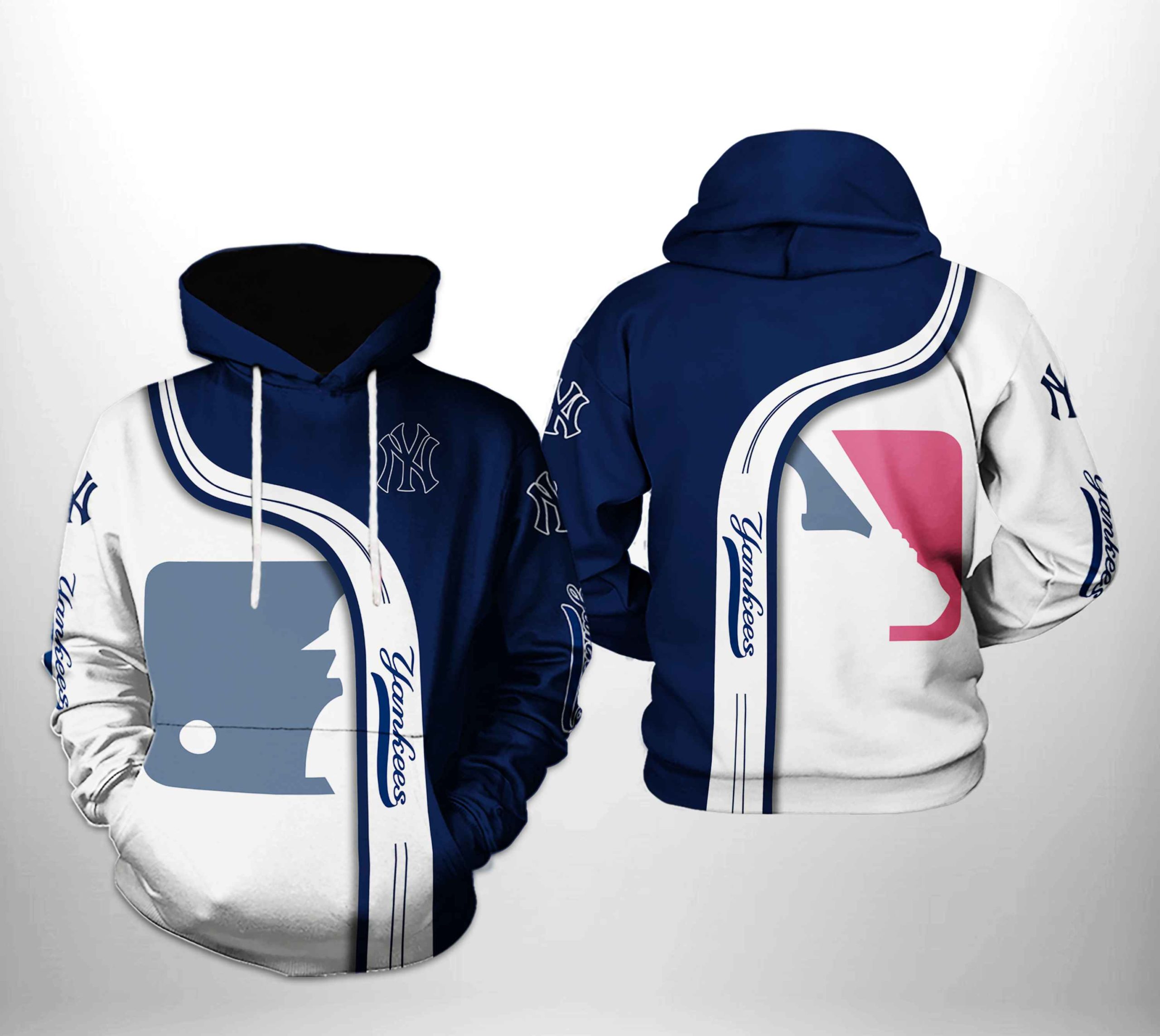 New York Yankees MLB Team 3D Printed Hoodie/Zipper Hoodie