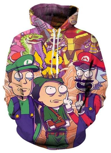 Rick And Morty 3D Printed Hoodie/Zipper Hoodie