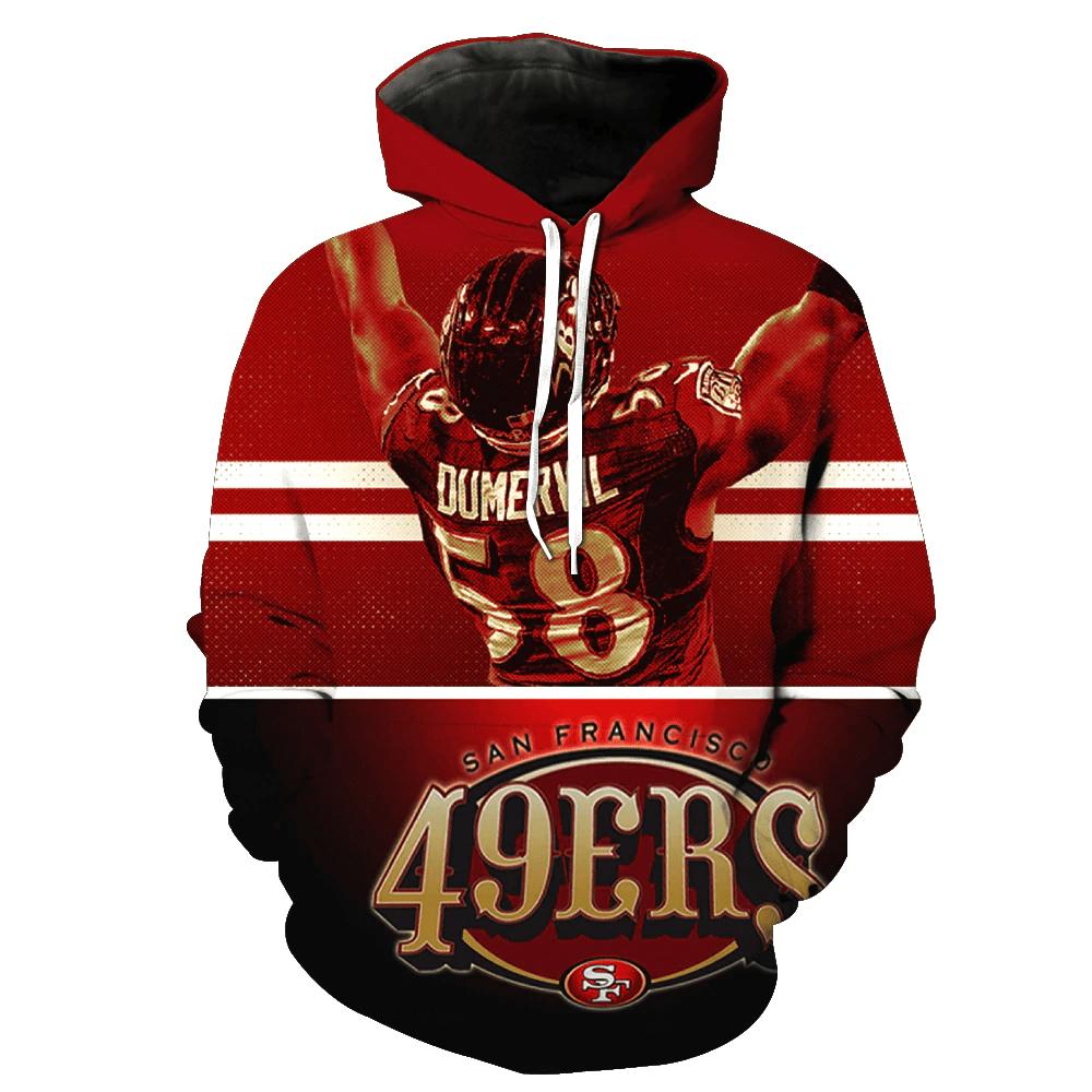 San Francisco 49ers 3D Printed Hoodie/Zipper Hoodie