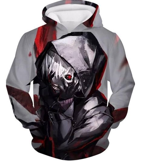 Tokyo Ghoul 3D Printed Hoodie/Zipper Hoodie