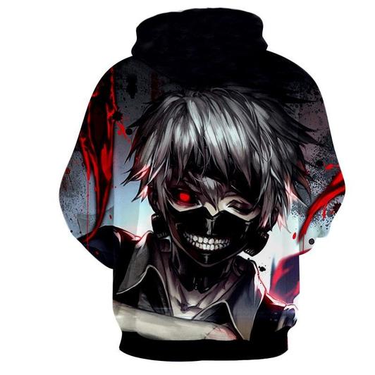 Tokyo Ghoul 3D Printed Hoodie/Zipper Hoodie