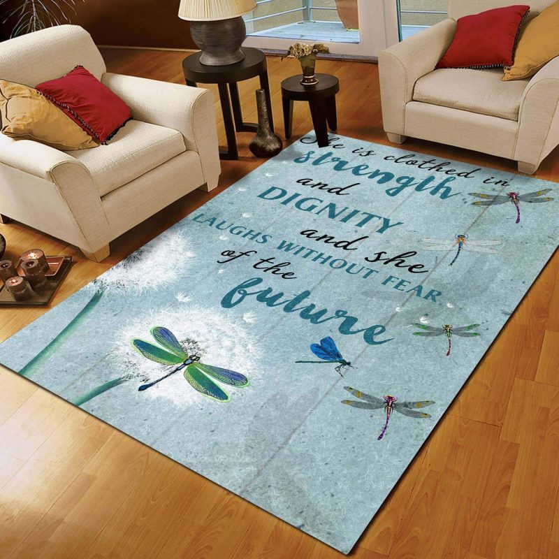 Dragonfly Dandelion Limited Edition Rug Carpet