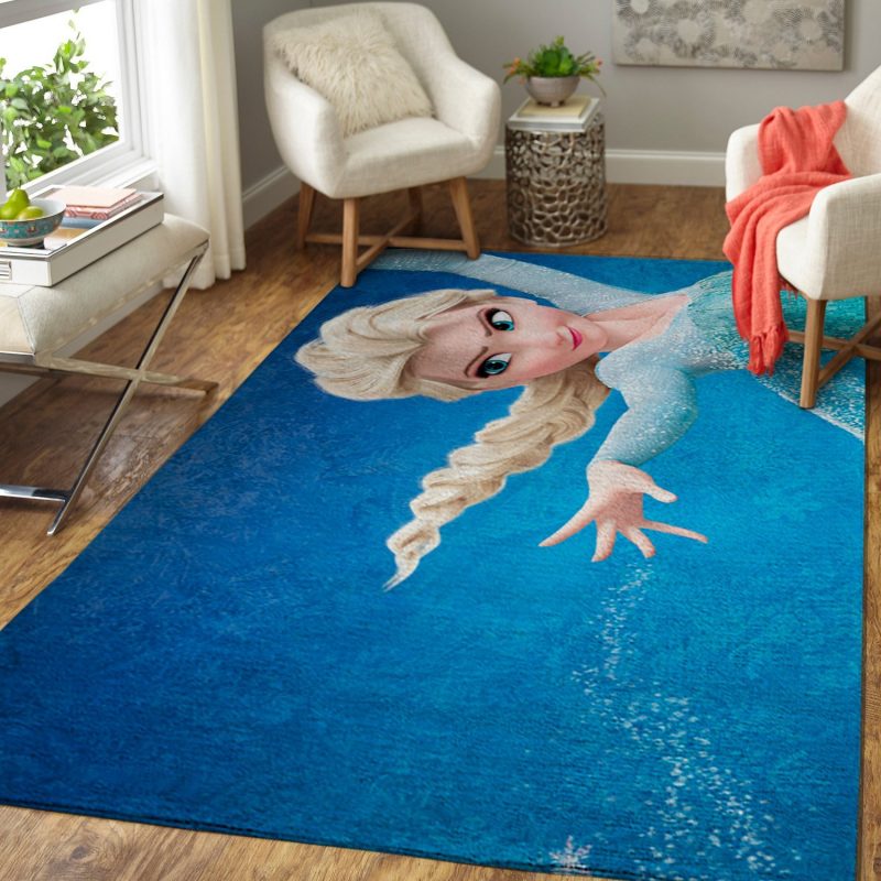 Elsa Frozen movie Living Room Rugs Carpet