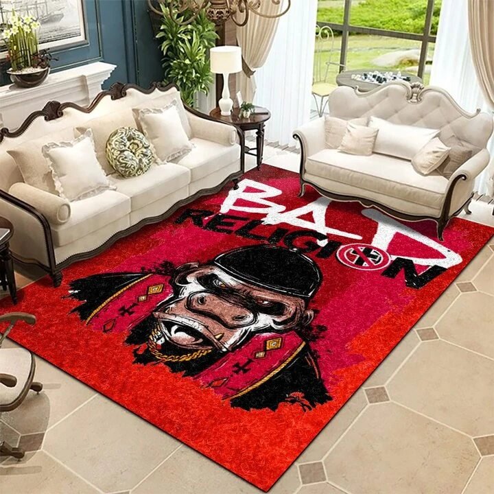 Monkey Bad Religion Living Room Rugs Carpet