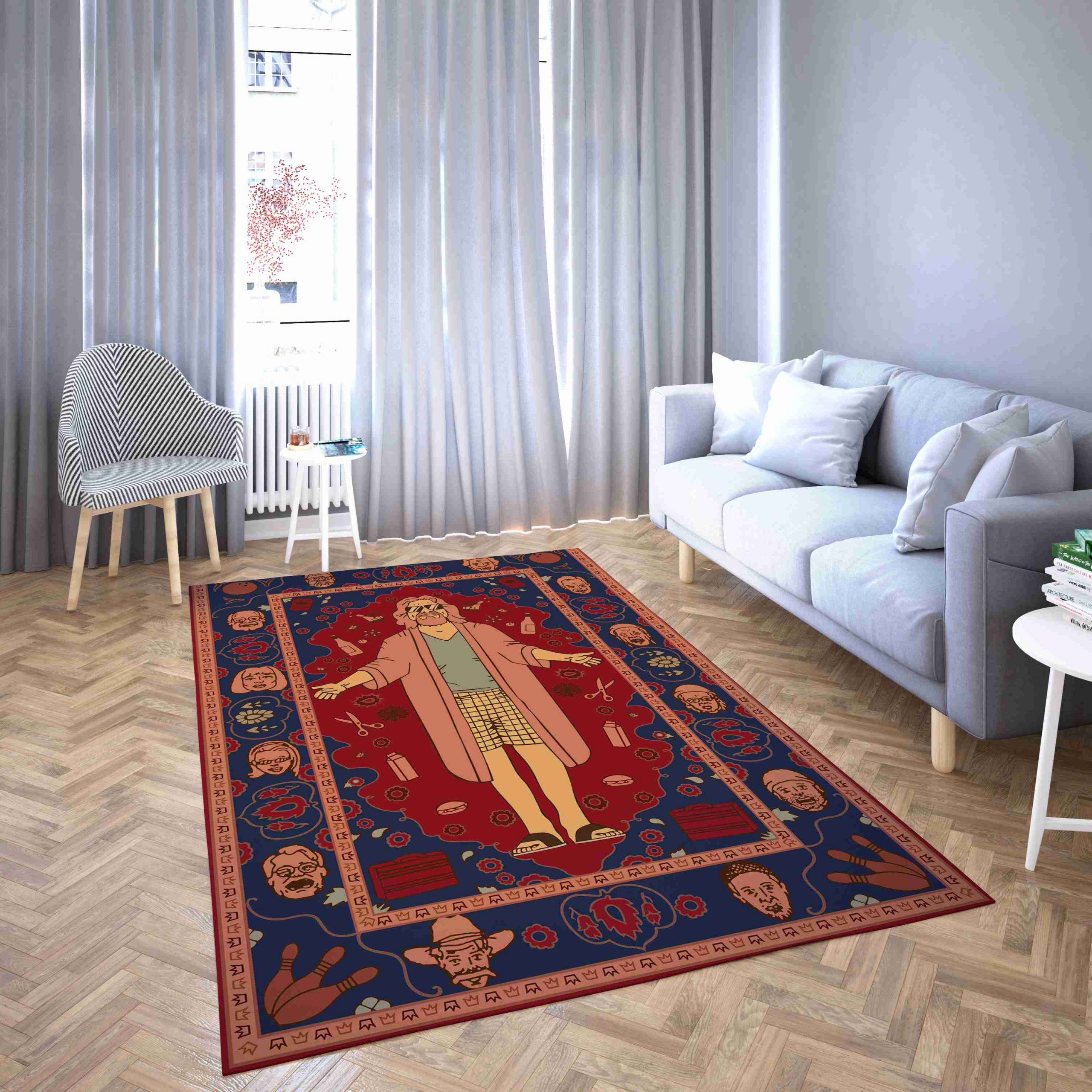 Motif Living Room Rug Carpet