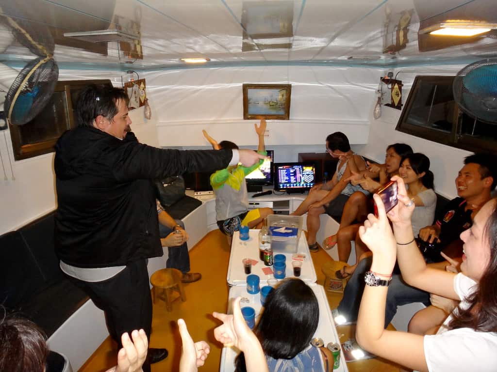 DRUNK ON A JUNK IN HONG KONG