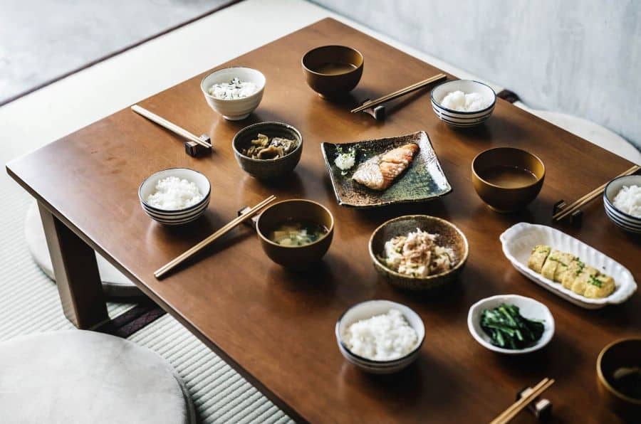 Traditional Japanese Table Setting. Japanese Table Manners