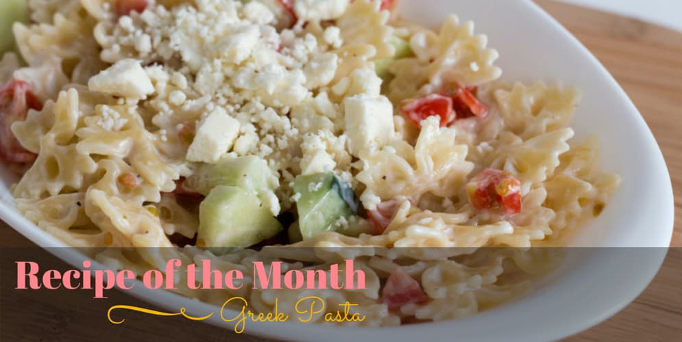 EASY TO MAKE GREEK PASTA SALAD RECIPE