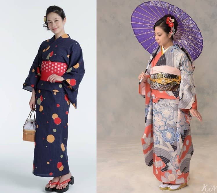 What is the difference between Japanese Kimono and Yukata?