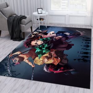 Anime Demon Slayer V1 Rug Bedroom Rug US Gift Decor