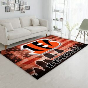 Cincinnati Bengals NFL Rug Bedroom Rug US Gift Decor