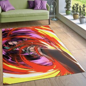 Demon Slayder Anime V1 Area Rug Living Room Rug Home US Decor