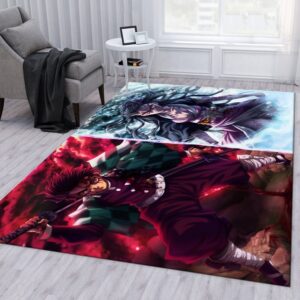Demon Slayder Anime V10 Area Rug For Christmas Living Room Rug US Gift Decor