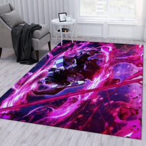 Demon Slayder Anime V2 Area Rug For Christmas Bedroom Rug Home US Decor