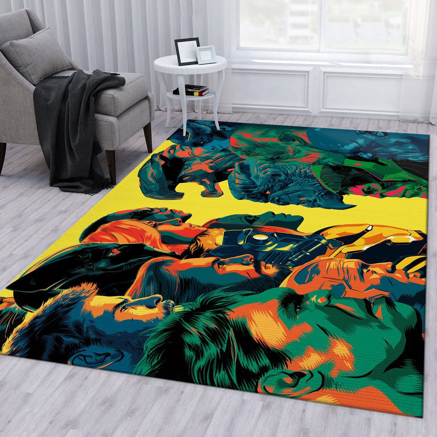 Good Guys Bad Guys Area Rug For Christmas Bedroom Rug Home US Decor