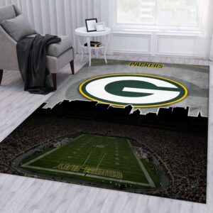 Green Bay Packers Nfl Area Rug For Christmas Bedroom Rug Floor Decor Home Decor