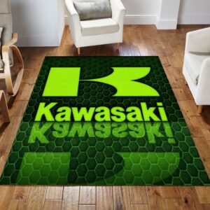 Kawasaki V2 Area Rug For Christmas Living Room Rug US Gift Decor
