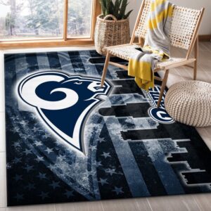 Los Angeles Rams NFL Rug Bedroom Rug Christmas Gift US Decor