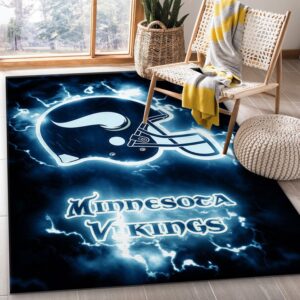 Minnesota Vikings NFL Area Rug Bedroom Rug US Gift Decor
