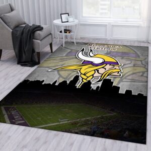 Minnesota Vikings NFL Rug Bedroom Rug Home US Decor