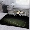 New Orleans Saints NFL Area Rug Living Room Rug Floor Decor Home Decor