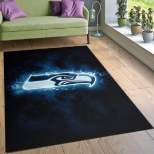 Seattle Seahawks Nfl Area Rug For Christmas Bedroom Rug Christmas Gift US Decor