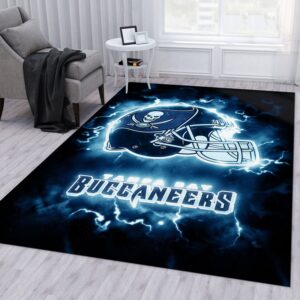 Tampa Bay Buccaneers Nfl Area Rug For Christmas Bedroom Rug Floor Decor Home Decor