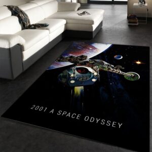 2001 A Space Odyssey Area Rug Art Painting Movie Rugs Family Gift US Decor