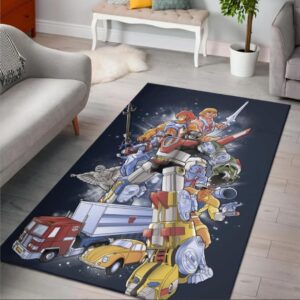 80s Cartoons He Man Voltron Thundercat Area Rug Rugs For Living Room Rug Home Decor