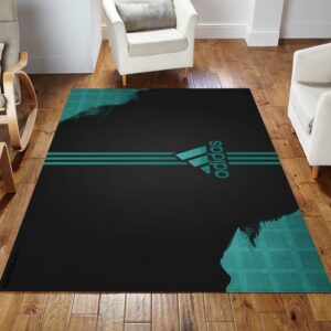 Adidas Area Rug For Christmas Fashion Brand Rug Bedroom Rug Christmas Gift US Decor