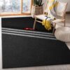 Adidas Area Rug For Christmas Fashion Brand Rug Bedroom Rug Family Gift US Decor