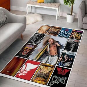 Aerosmith Steven Tyler Ver 1 Living Room Area Rug For Christmas