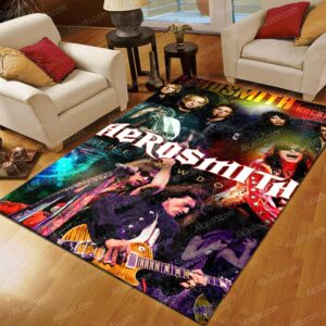 Aerosmith The Lowdown Download Festival 2010 Colorful Living Room Area Rug Carpet