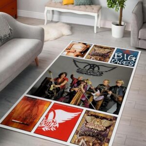 Aerosmith Ver 6 Living Room Music Band Area Rugs