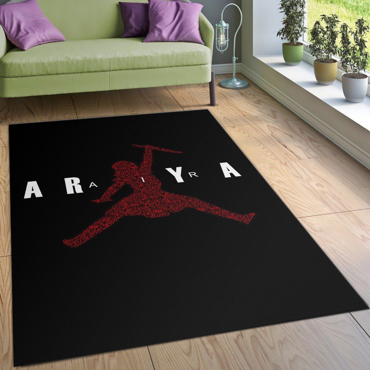 Air Arya Doodle Jordan Area Rug For Christmas Bedroom Rug Floor Decor Home Decor