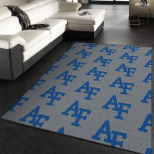 Air Force University Repeating Logo Rug NCAA Area Rug Carpet