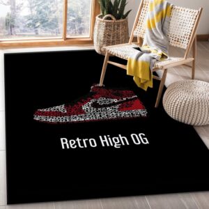 Air Jordan Retro High Og Area Rug Bedroom Rug US Gift Decor