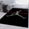Air Skeleton Jumpman Jordan Area Rug For Christmas Living Room Rug Family Gift US Decor