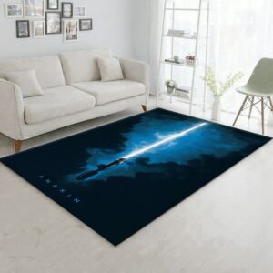 Anakin Star Wars Movie Rug Star Wars Lightsabers Rug Family Gift US Decor
