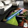 Anakin Vs Asajj Star War Character Rug