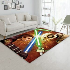 Anakin Vs Grievous Star War Character Rug