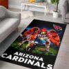 Arizona Cardinals Ferocious Football Nfl Area Rug Rugs For Living Room Rug Home Decor