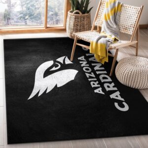Arizona Cardinals Silver NFL Area Rug Carpet