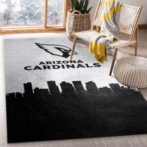 Arizona Cardinals Skyline NFL Area Rug For Christmas
