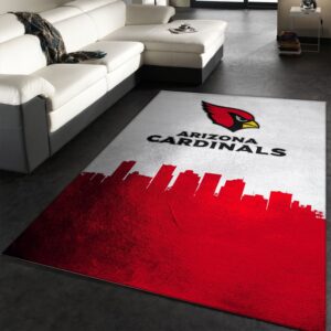 Arizona Cardinals Skyline NFL Team Logos Area Rug